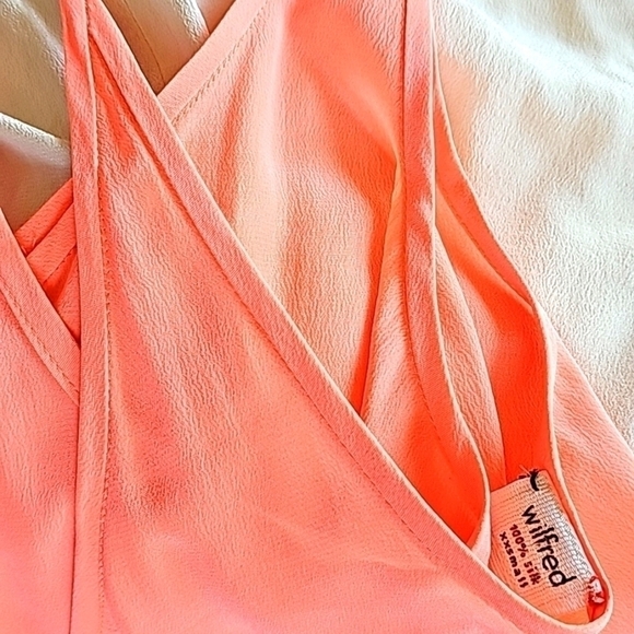 Aritzia Wilfred 100% Silk Flowy Midi Dress XXS - Picture 11 of 11